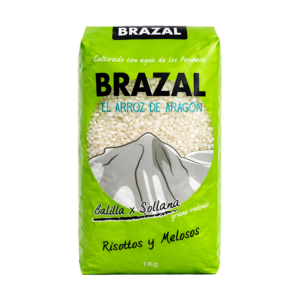 Paquete Verde de Arroz Brazal, variedad Balilla x Sollana