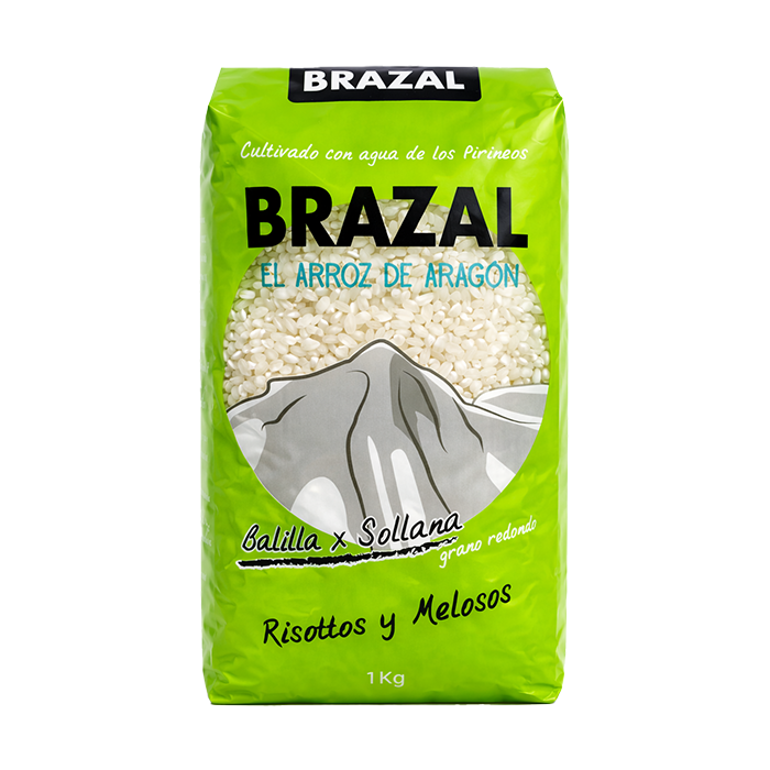 Paquete Verde de Arroz Brazal, variedad Balilla x Sollana