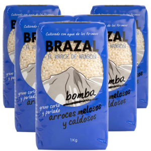 5 paquetes Variedad Bomba de Arroz Brazal