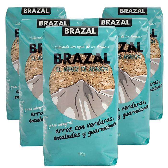 5 paquetes Variedad Integral de Arroz Brazal